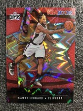 2020 NBA Hoops Lights Camera Action Purple Explosion #19 Kawhi Leonard Clippers 