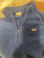 Patagonia Jacket Boys XX Large 16/18 Navy Blue Pullover 1/4 Zip