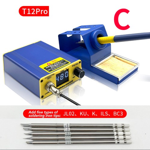 T12 Pro Soldering Iron Station Welding Set Heating Solder Intelligent Digital - Picture 11 of 14