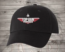 Top Gun - Maverick White Logo - Embroidered Hat - Super Fast Shipping