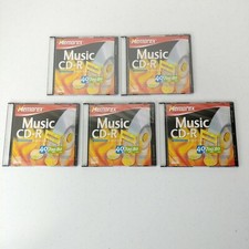 5 Pack Memorex Music CD-R Recordable 700mb 80 Minute, 40x NEW