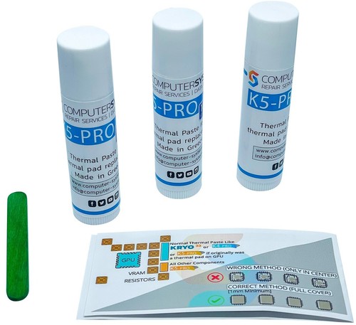 Viscous thermal paste for thermal pad replacement K5 PRO 30g 3X10g iMac PS4 PS3 - Zdjęcie 5 z 23