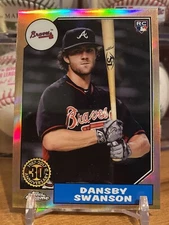 2017 Topps Chrome “1987” Refractor - Dansby Swanson - Rookie - Braves - #87T-2