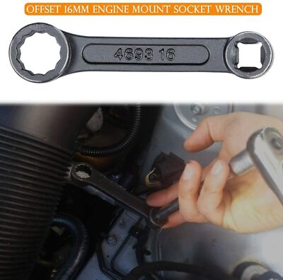 16mm Offset Engine Mount Socket Wrench – Mercedes Benz Tool – Steel, High Quality