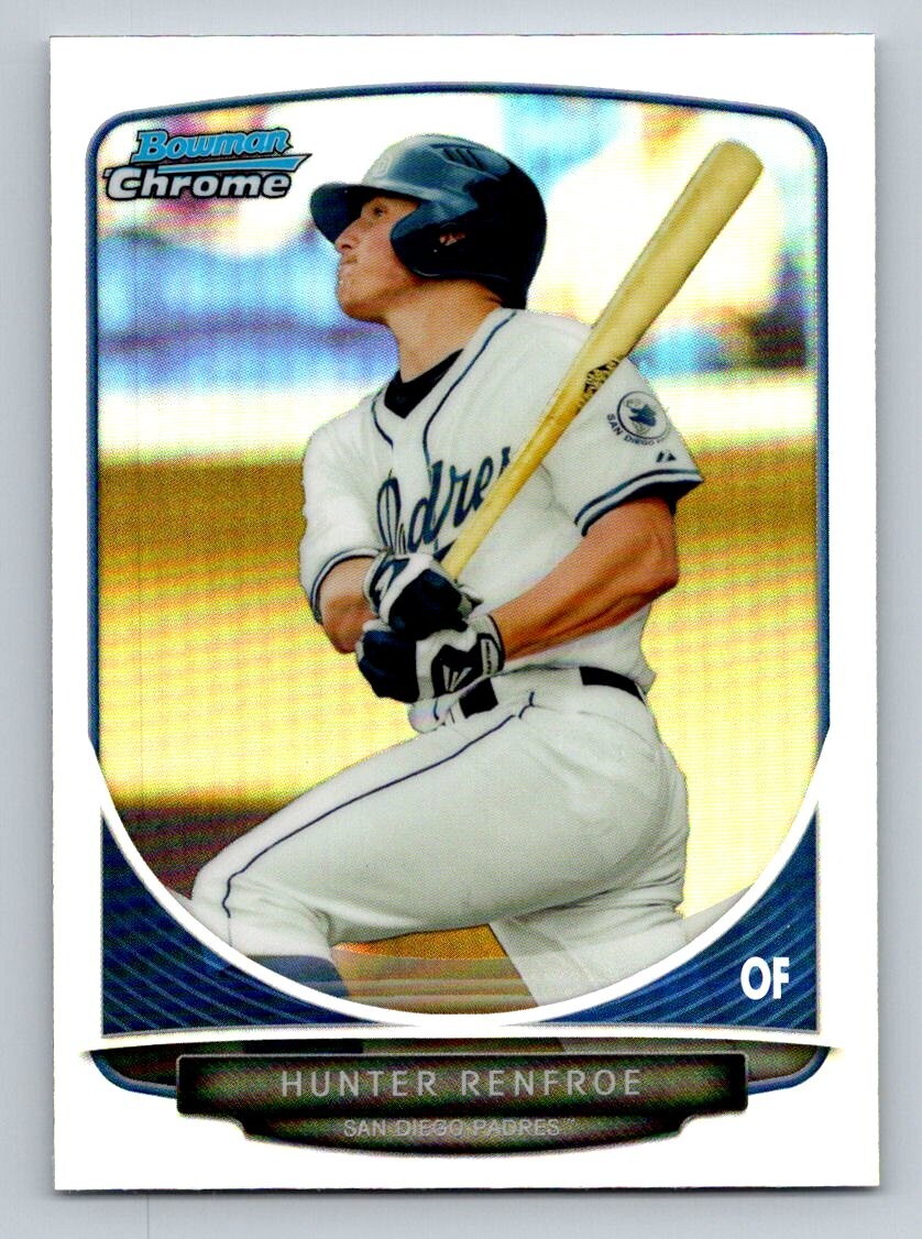 HUNTER RENFROE 2013 Bowman Chrome Draft Refractor Rookie RC #BDPP16