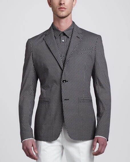 Alexander McQueen Blue Cotton Mini Skull-Print Blazer Jacket Alexander McQueen Blue Cotton Mini Skull-Print Blazer Jacket