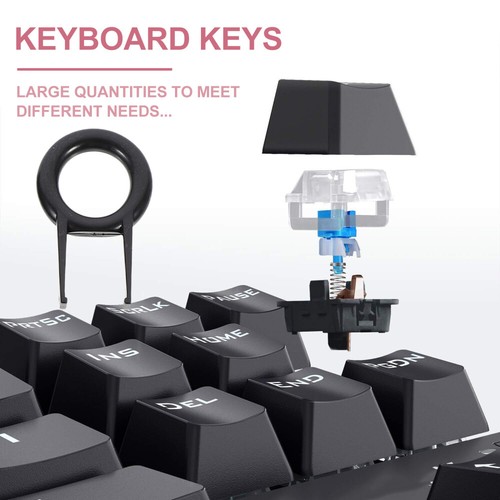 Keycap -Entfernungswerkzeug Reinigungsbürste Tastaturentscheidung - Photo 3/12