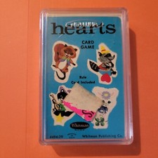 Vintage 1963 Whitman Hearts Card Game  4494 Whitman Publishing Complete w/case