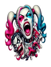 Harley Quinn Decal  ~  Vinyl Car Wall Sticker - Small to XLarge D2