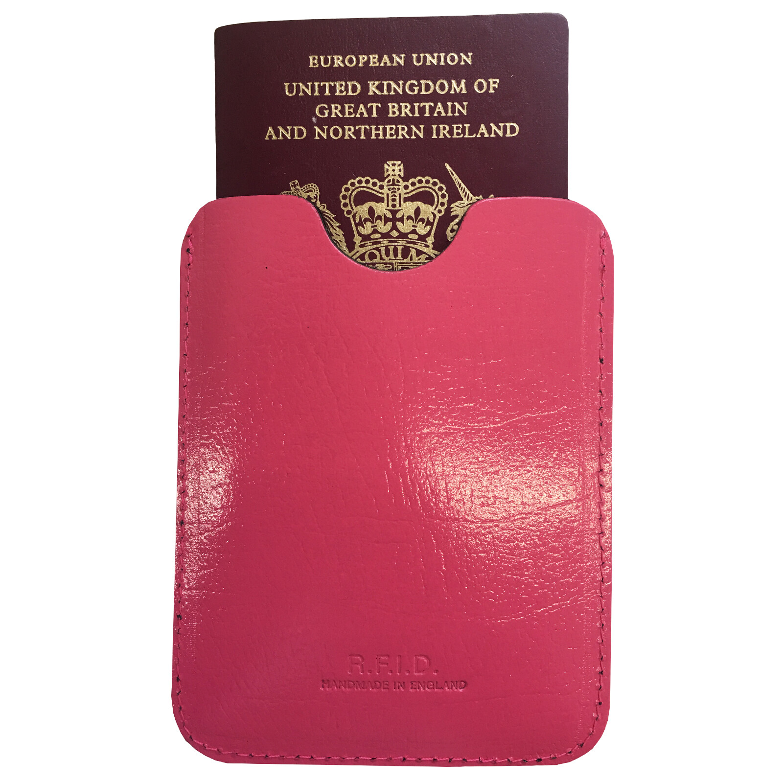 RFID Leather Passport Cover Holder Protective Sleeve Travel Document