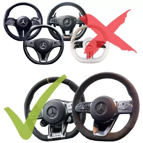 Original Mercedes-Benz unt. Lenkradverkleidung Blende AMG W205 W222 W253 - Bild 3 von 4