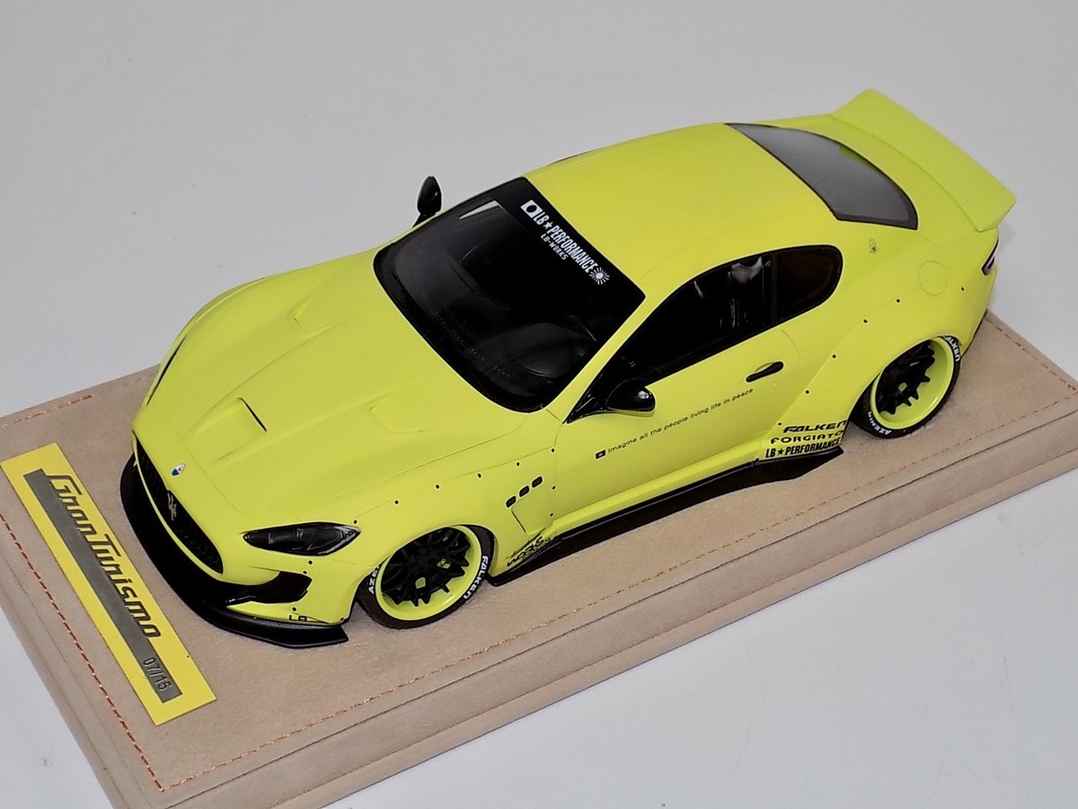 1/18 AB Models Maserati Granturismo Liberty walk Matt Yellow
