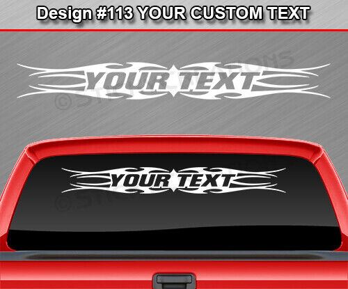 Design #113 Customized Decal Sticker Vinyl Graphic Windshield Window Tribal Car - Bild 1 von 4
