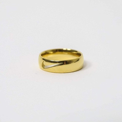 Vintage Nike Swoosh Cut Out Ring Gold/Silber - Bild 9 von 9