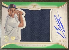 Rafael DEVERS🔥2018 Topps Definitive Green Relic RC Auto #ARC-RD NM 3/25 Red Sox