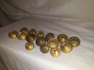 15 x Eagle Oil and Shipping Company Uniform Knopf J R GAUNT & SONS LONDON 