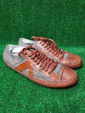 PF FLYERS "Number 5" Leder Sneaker Braun Leder Tweed UK 11 US 12 EU46. 5