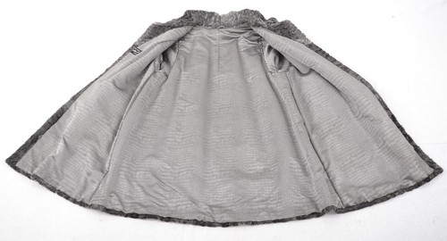 US5217 REAL SWAKARA PERSIAN LAMB FUR JACKET GRAY RANCH PERSIAN LAMB SIZE XL - Picture 24 of 24