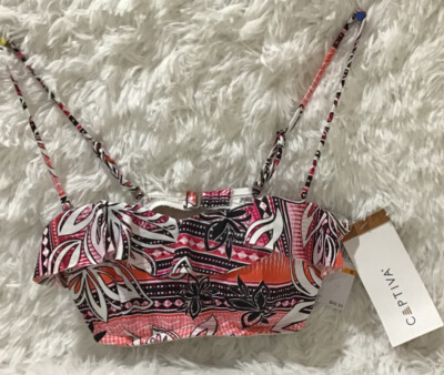 CAPTIVA Swimsuit Bikini Top Only Padded /support bar,Size Small Young Women NWT