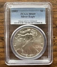 2003 PCGS MS69 American Silver Eagle Gem Mint 1oz Dollar $1 UNC
