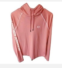 Under Armour Pink Pullover Hoodie Womens Size M Pre Owned Excellent Condition
