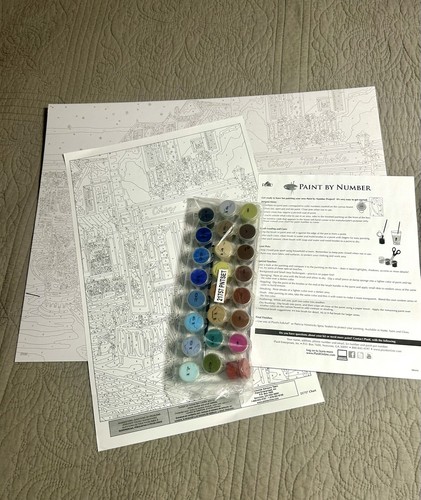 Paint By Number Kit, Plaid 21757 Starry Night 16x20, New In Box - READ - Picture 6 of 6