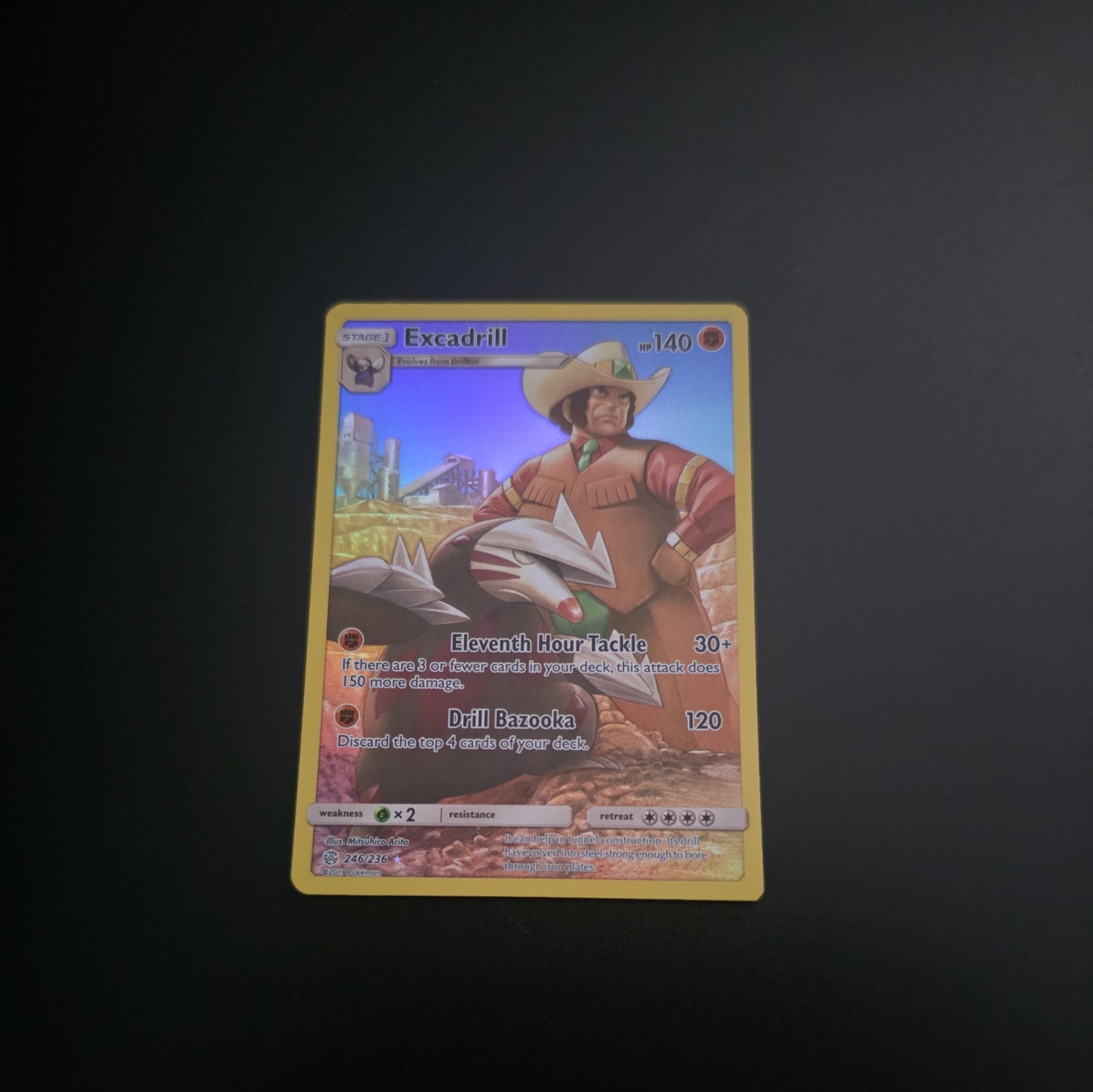 Excadrill (Secret) Secret Rare SM - Cosmic Eclipse 246/236 NM