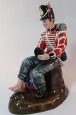 Royal Doulton 9.25" Military Soldier Figurine HN2679 Drummer Boy 1970s Excellent
