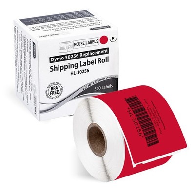 HOUSELABELS Compatible DYMO 30256 RED Shipping Labels (2-5/16'' x 1 roll, Red