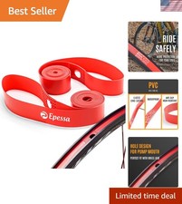 High-Quality PVC Bike Rim Tape - Fits All Sizes from 12" to 700C - Easy Install