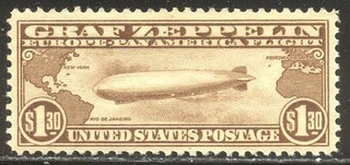 U.S. #C14 Mint NH 1930 $1.30 Graf Zeppelin ($575)