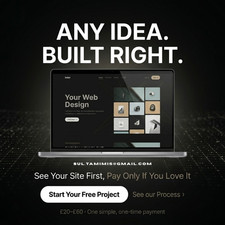 Professional Website Design + Domain & Hosting &ndash; Custom built websites - UK