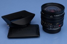 LEICA 19MM ELMARIT-R F2.8 2ND VERSION 3CAM 11258 LENS 12546 SHADE CAPS NICE 