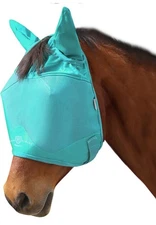 UV-Proof Multi-Function Fabrics Thick Fleece Padding Horse Fly Mask Half Face XL
