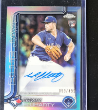 2025 Topps Chrome Update Mason Fluharty Rookie Auto Refractor /499 Blue Jays