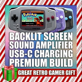 Gameboy Advance *PREMIUM* V5 IPS LCD | USB-C Battery | AMP Tactile GBA Game Boy