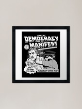 Listing image for This Is Democracy Manifest Framed A Framed Wall Art Poster Canvas Print Picture