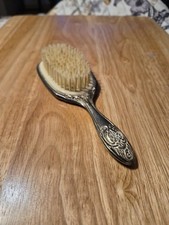 Vintage Silver-Plated Hairbrush