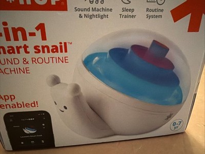 Skip Hop 3-in-1 Smart Snail App-Controlled Sound Routine Sleep Trainer Machine