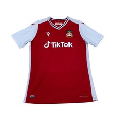 WREXHAM AFC 2021-22 Home Shirt XS 21/22 2022 Macron Tik Tok Strip Top Authentic