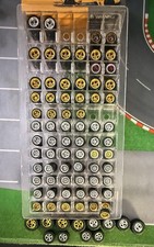 1/64 Scale Wheels Rubber Tires Approx 35 Sets Real Riders fits Hot Wheels