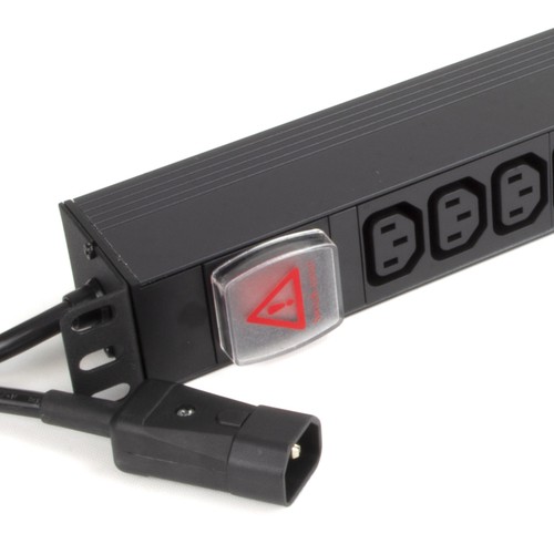 PDU C13 Sockets C14 IEC Plug Power Distribution Units Horizontal 6/8/12/16 Way - Afbeelding 6 van 7