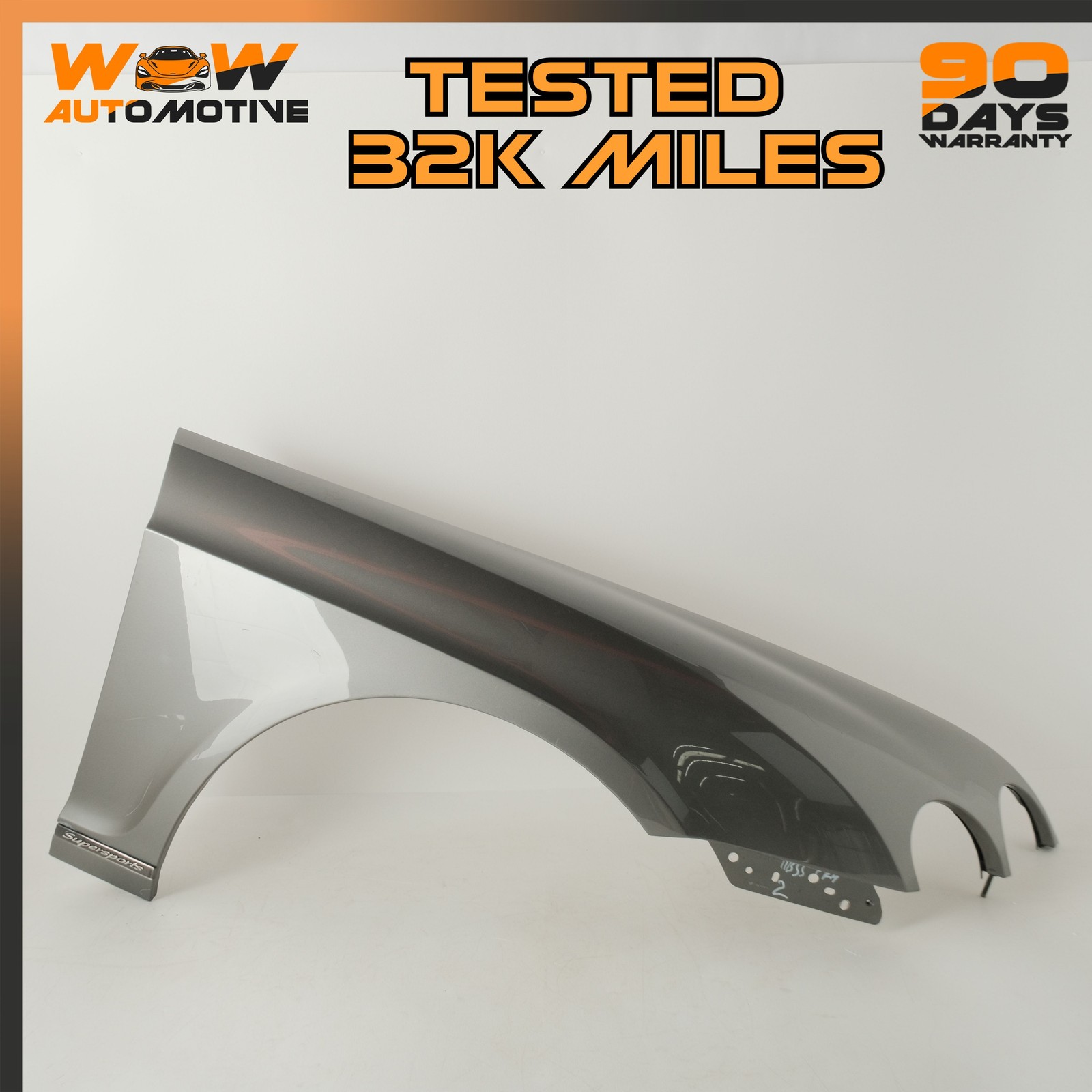 04-13 BENTLEY CONTINENTAL SUPERSPORTS FRONT RIGHT FENDER GRANITE METALLIC K6S OE