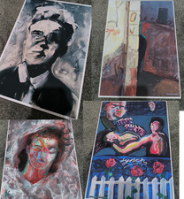 David Lynch Inspired Wall Art A3 – Print of Original Hand-Painted Art Poster UK!