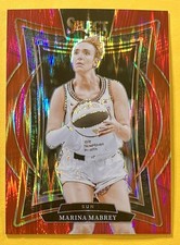 Marina Mabrey 2025 Panini Select WNBA CONCOURSE RED FLASH PRIZM #71 /349 SUN