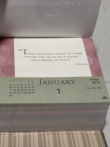 A Year of Zen Page-A-Day Calendar 2010 Sayings Thomas Paine Henry Miller & More - Picture 3 of 11