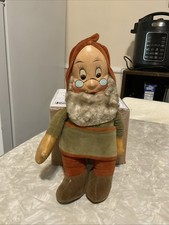 1938 Knickerbocker Disney Snow White The Seven Dwarfs Doc Plush Doll