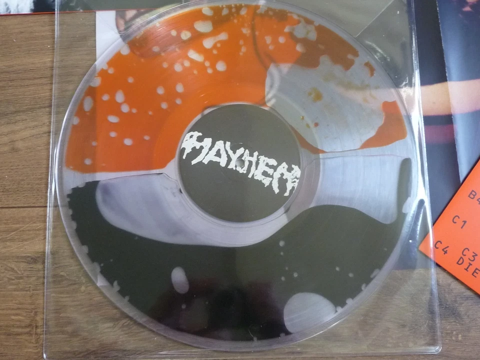 LADY GAGA - MAYHEM - BLOOD RECORDS Orange and Black Liquid Vinyl NEW - Image 2 of 4