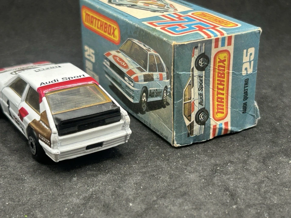 Matchbox MB25 Audi Quattro Superfast In L Box Duckhams Pirelli Recaro - Image 4 of 4