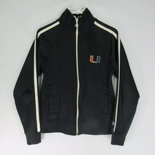Starter Miami Hurricanes black full zipSweater size L